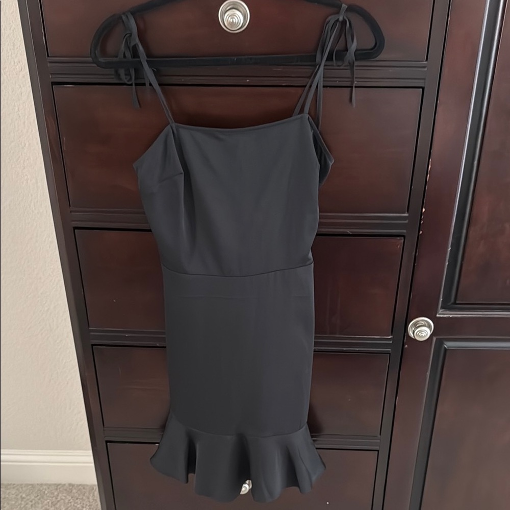 Express Black Sheath Mini Dress Spaghetti Strap